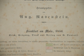 seltener plastischer Schulatlas von A. Ravenstein * Verlag B. Dondorf Frankfurt 1854