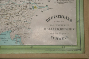 seltener plastischer Schulatlas von A. Ravenstein * Verlag B. Dondorf Frankfurt 1854