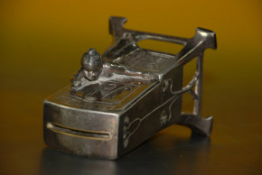 WMF Jugendstil Sparautomat - Warenautomat mit Mädchen * um 1905-1910