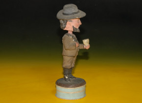 Head shaking figure from papier-mâché * Candybox - soldier with ammunition belt * at 1900