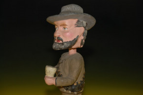 Head shaking figure from papier-mâché * Candybox - soldier with ammunition belt * at 1900