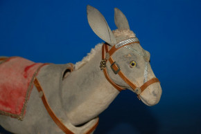 antique rare shaking head donkey for Santa Claus * Germany at 1890