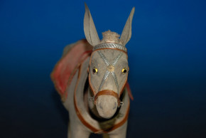 antique rare shaking head donkey for Santa Claus * Germany at 1890