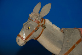 antique rare shaking head donkey for Santa Claus * Germany at 1890