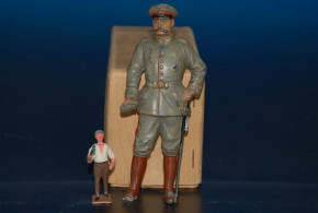 G. Heyde tin figure * field marshal of Hindenburg * portrait figure 5.1 inch at 1900