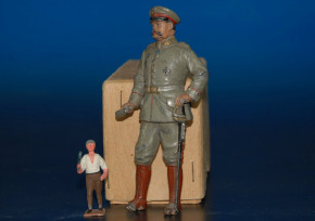 G. Heyde tin figure * field marshal of Hindenburg * portrait figure 5.1 inch at 1900