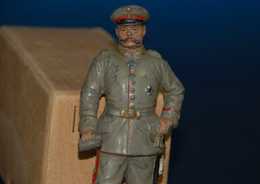 G. Heyde tin figure * field marshal of Hindenburg * portrait figure 5.1 inch at 1900