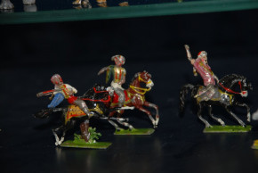 Tin figure scene African hunting into box * Allgeyer Fürth at 1860