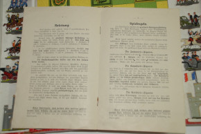 Graf Haeseler hochinteressantes Kriegsspiel 1. WK mit 32 Haffner Zinnfiguren im O.K. * um 1905