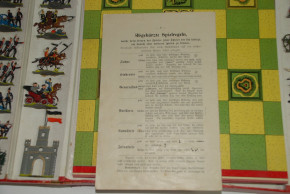 Graf Haeseler hochinteressantes Kriegsspiel 1. WK mit 32 Haffner Zinnfiguren im O.K. * um 1905