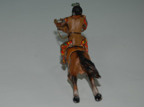 Georg Heyde tin figure* of tall Indians to horse shooting * at 1900