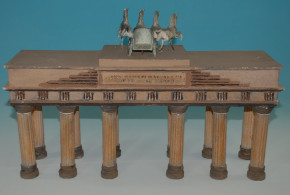 Brandenburg Gate * figures model made of wood, cardboard & tin * thirties