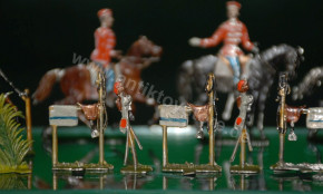 Söhlke, Gerhard Berlin tin figures - Prussian lancers cavalry camp * 100 parts * at 1860