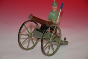 Märklin Feld Artillerie Kanone Nr. 8007/1 & Soldaten Figur H 16,5 cm * ab 1904