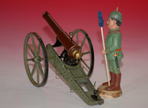 Märklin Feld Artillerie Kanone Nr. 8007/1 & Soldaten Figur H 16,5 cm * ab 1904