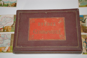 antique Puzzle * Geographical study of France & Colonies * at 1870/1880