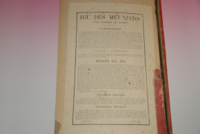 uraltes Aufstellspiel Mühle * JEU DES MEUNIERS * Frankreich um 1900