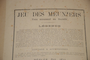 uraltes Aufstellspiel Mühle * JEU DES MEUNIERS * Frankreich um 1900