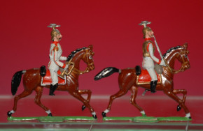 Heyde, Georg tin figures * 12 pieces Prussian Guards du Corps trotting * 1.9 inch figures in box No. 69 * at 1900