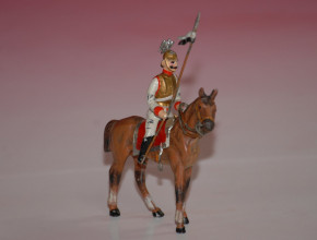 Heyde pewter figure * large 2.6 inch rider - Prussian guard du Corps * around 1900