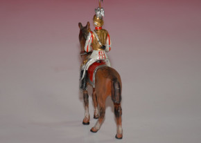 Heyde pewter figure * large 2.6 inch rider - Prussian guard du Corps * around 1900