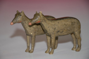 Erzgebirge Noah's Ark 5 figures and numerous pairs of animals * A total of 50 parts * from at 1840/1850