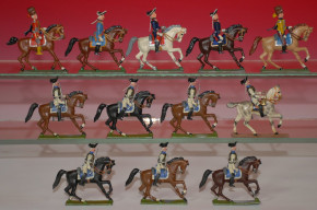 Haffner J. tin figures * Alter Fritz, generals & crew * 1.9 inch figures in box * at 1910