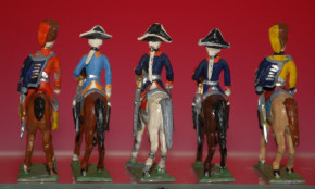 Haffner J. tin figures * Alter Fritz, generals & crew * 1.9 inch figures in box * at 1910