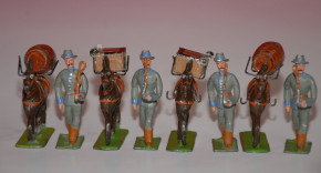 Heyde, Georg pewter figures * protection troop provisions column no. 1109 * 4.8 cm figures in box * at 1900