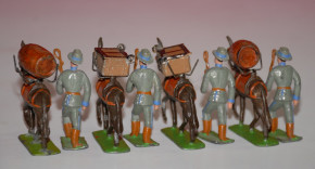 Heyde, Georg pewter figures * protection troop provisions column no. 1109 * 4.8 cm figures in box * at 1900