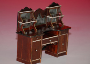 age-old mirrored dollhouse essay desk * at 1850/1860