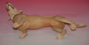 antique doll dog * papier mâché greyhound candybox * Germany at 1890