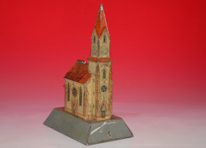 antique GBN money box church * Mission money box tin * at 1900