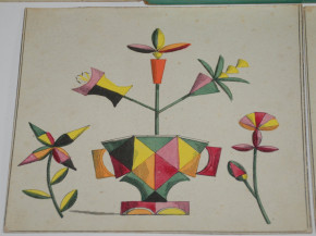 uraltes Biedermeier Kinderspiel * Flora das Blumenspiel * Nürnberg um 1850