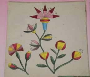 uraltes Biedermeier Kinderspiel * Flora das Blumenspiel * Nürnberg um 1850