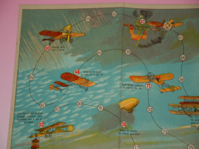 uraltes Kinderspiel * Eine Reise mit den Aeroplan * Spear & Söhne Nürnberg um 1905