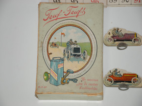 uraltes Dorndorf Kinderspiel - Automobilspiel * Teuf Teuf No. 337 * Litho´s. um 1905