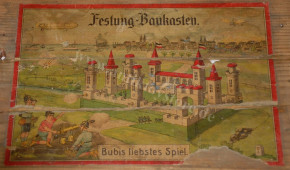 uralter Erzgebirge Festungs-Baukasten Bubis liebstes Spiel * um 1905/1910