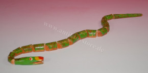 antique Erzgebirge movement toy * Snake * handpainted at 1900