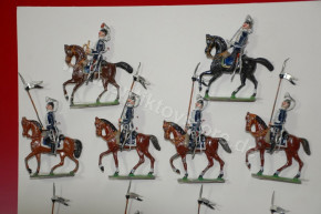 14 Heyde pewter figures * Prussian lancers rider * 1.9 inch series * at 1900