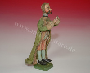 antique baroque crib figure * Nobleman with brocade dress * at 1780