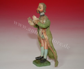 antique baroque crib figure * Nobleman with brocade dress * at 1780