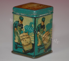 antique miniature shop tin can * Hamburger coffee * Thams & Garfs at 1900