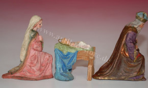 Pfeiffer Wien * 6 antique nativity figures * at 1900