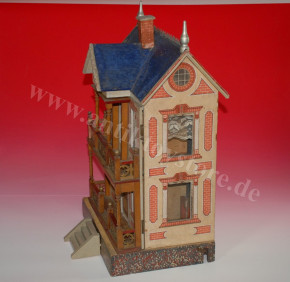 Erzgebirge Moritz Gottschalk dollhouse with lift & lighting * Germany at 1895