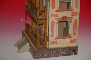 Erzgebirge Moritz Gottschalk dollhouse with lift & lighting * Germany at 1895