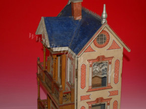 Erzgebirge Moritz Gottschalk dollhouse with lift & lighting * Germany at 1895