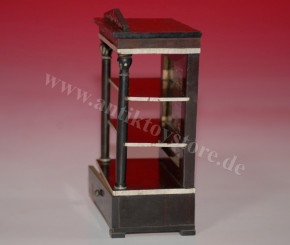 Biedermeier dollhouse open mirrored column display case * Germany c. 1860/1870