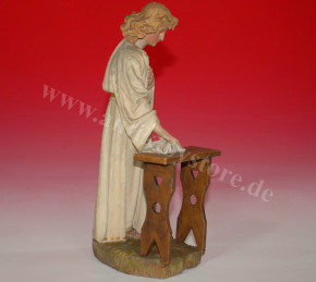 antique large nativity figure * woman * Alpine at 1880/1890