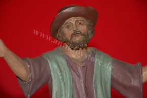 antique large nativity figure * shepherd * Alpine at 1880/1890